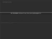 Tablet Screenshot of miniart.com